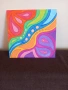 Абстрактна картина- пано 20х20см, снимка 2