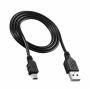 Кабел USB Type-A 2.0, 70 см, Черен, снимка 1