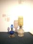 Оригинална миниатюрна маслена лампа от кобалтово синьо стъкло, снимка 1