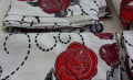 Спален комплект червени рози памук , снимка 5