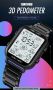 SKMEI Мъжки ръчен цифров часовник с каишка от неръждаема стомана + подарък, снимка 3