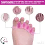 Разделители за пръсти: гел, за корекция, бурсит, розови - 1 чифт, снимка 2