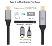 НОВ! USB C към Mini Displayport кабел 1.8м 4K 60Hz , снимка 3