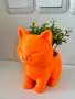 Подставка/ваза за декоративни цветя – Котка, снимка 1