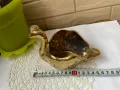 Красив позлатен порцеланов лебед от Англия , снимка 7