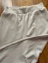 Ново висока талия  бежово спортно елегантно бяло долнище панталон широки крачоли М, снимка 5