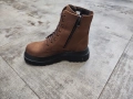 Доставка преди Коледа !Боти от естествена кожа в кафяв цвят /07, снимка 2