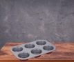 Форма за мъфини, За 6 бр, Мраморно покритие, снимка 3
