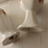 Комплект солница и чашка за яйце порцелан Чехословакия , снимка 7 - Антикварни и старинни предмети - 45180635
