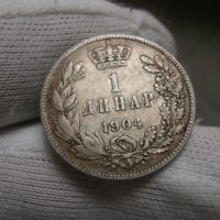 1 динар 1904 , снимка 1 - Нумизматика и бонистика - 45454041