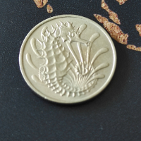 Монети Сингапур - 2 бр. 1967-1969, снимка 6 - Нумизматика и бонистика - 44936420