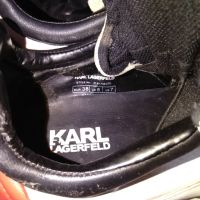 Karl Lagerfeld Ventura Lazare II Mid KL61735 01D оригинални маратонки №38 естествена кожа, снимка 10 - Маратонки - 45180223