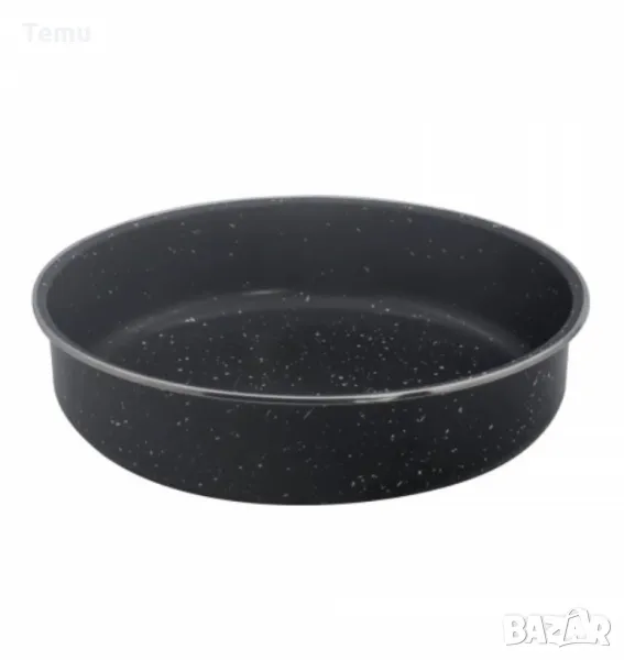 Тава в различни размери, Черна/въгл. стомана с  мрам. покр., снимка 1