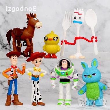 Лот фигурки Disney Toy Story Buzz Light подходящи и за торта, снимка 1