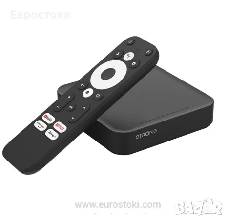 Мултимедиeн плейър STRONG LEAP-S3, TV бокс Android TV, 4K, Google TV Box, UHD, цвят: черно, снимка 1