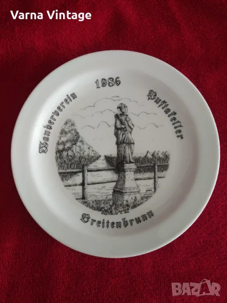 Колекционерска порцеланова чиния Breitenbrunn 1986. MITTERTEICH BAVARIA Германия., снимка 1
