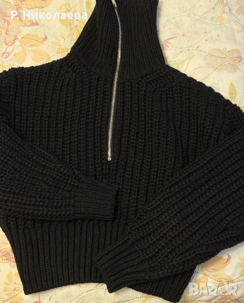 Къс пуловер с вълна H&M , снимка 1