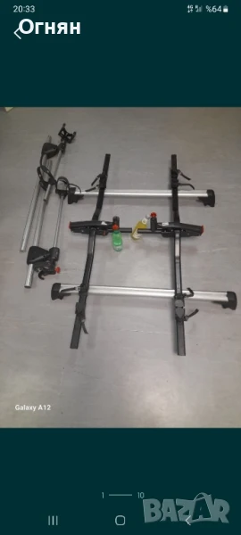 Велосипедна стойка за таван на автомобил за два велосипеда, снимка 1