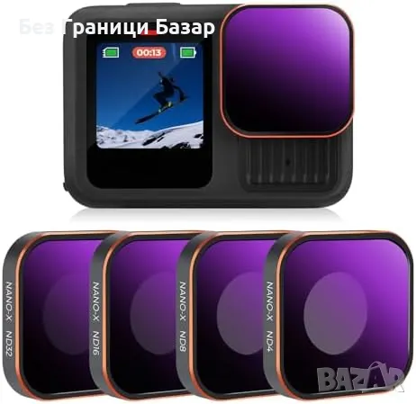 Нови ND филтри K&F Concept за GoPro Hero 13/12/11/10/9 – професионални кадри, снимка 1