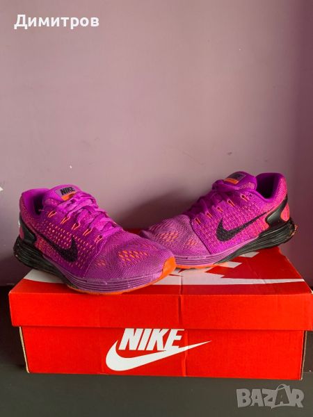 NIKE wmns Lunarglide 7 Purple Orange., снимка 1