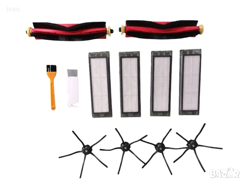 Комплект 12 бр. аксесоари за прахосмукачка Xiaomi Roborock S5 S6 S5 max S50 S51 S55 Mijia, снимка 1
