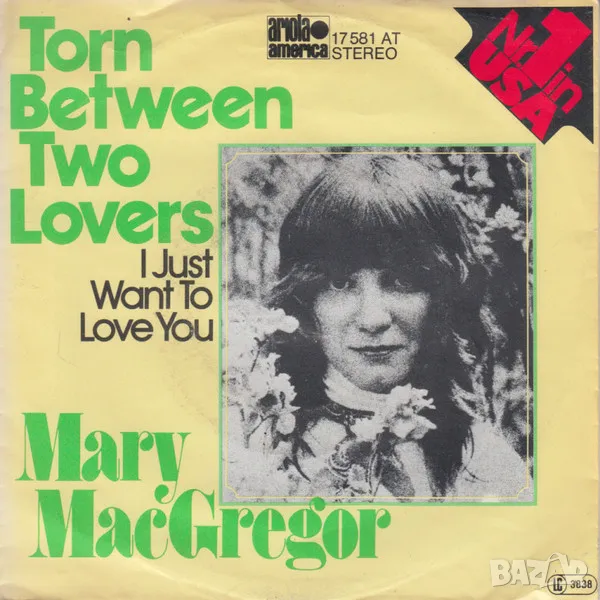 Грамофонни плочи Mary Mac Gregor – Torn Between Two Lovers 7" сингъл, снимка 1