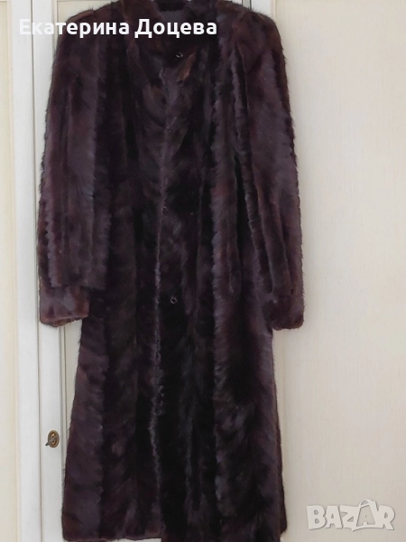 Дълго палто визон, снимка 1