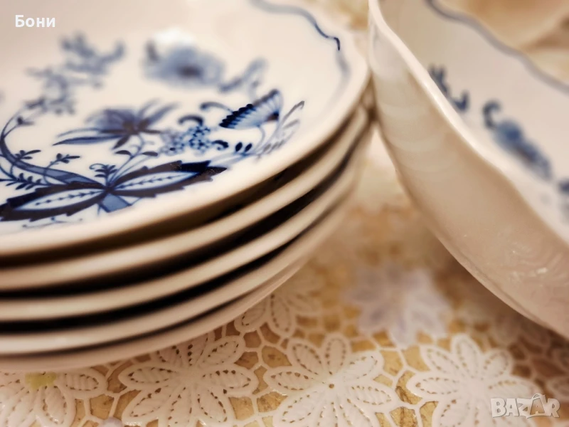 Порцелан от Бавария -- 6 малки чинии, снимка 1