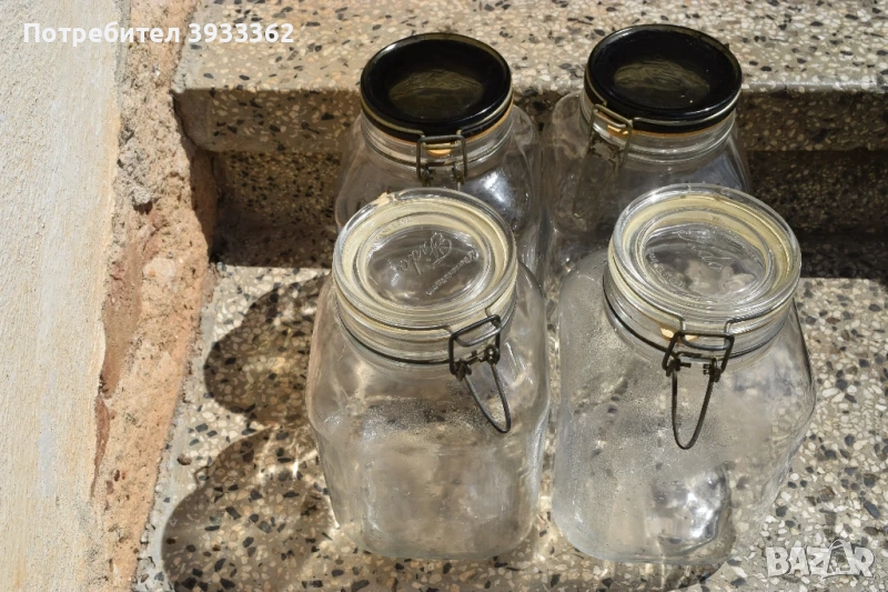  Стъклени буркани с механизъм за затваряне, снимка 1