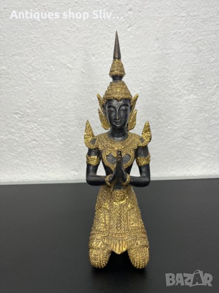 Тайландска бронзова фигура на танцьорка / Буда. №5288, снимка 1