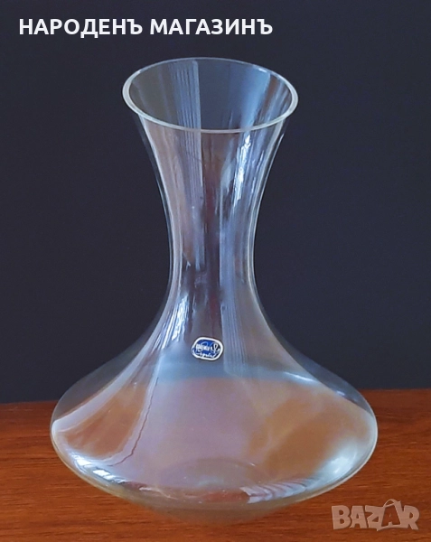 BOHEMIА - НОВ кристален декантер за вино гарафа кристал кана сервиз , снимка 1