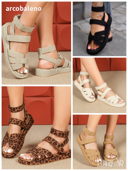 Дамски сандали на платформа, 5цвята , снимка 1