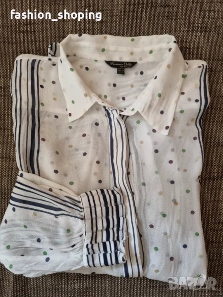  Риза с десен точки Massimo Dutti, размер 40, снимка 1