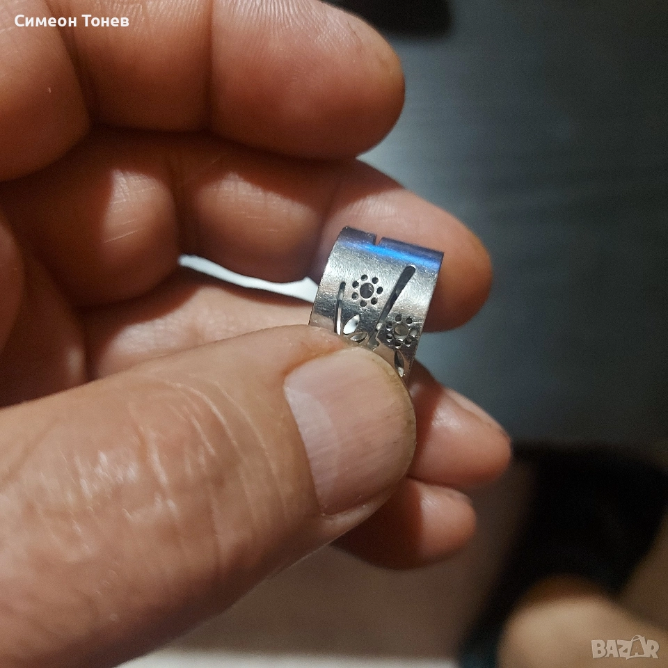 Дамски пръстен с цветя , снимка 1