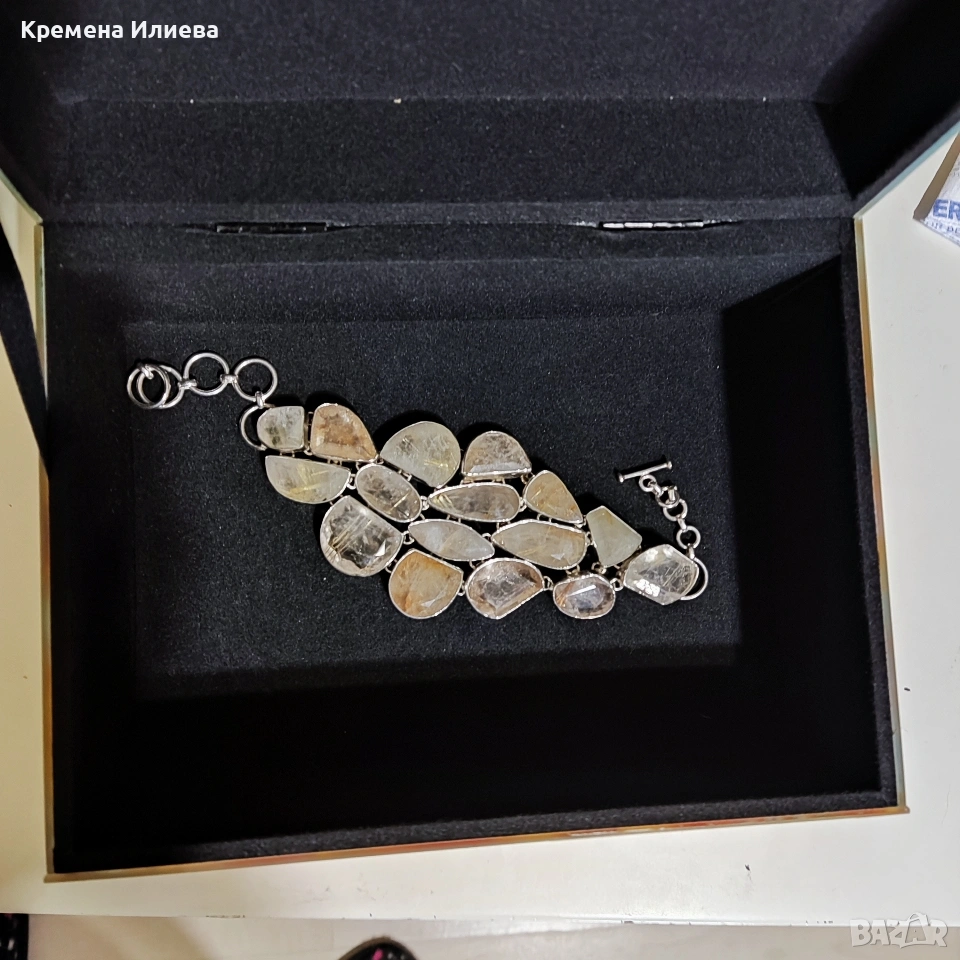 Сребърна гривна , снимка 1