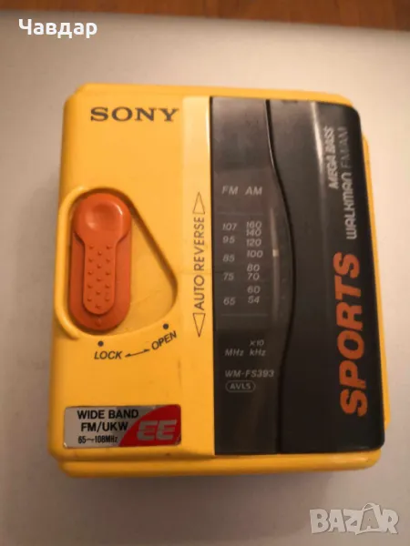 Плеър Sony walkman WM - fs393 - 1990 г., снимка 1