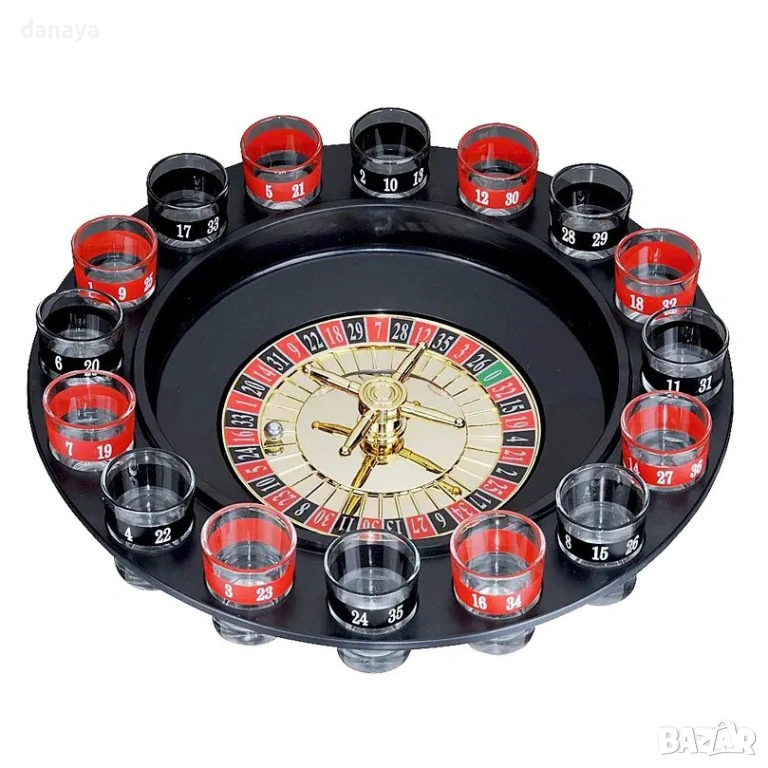 6391 Парти игра рулетка с чашки, 16 шота, снимка 1