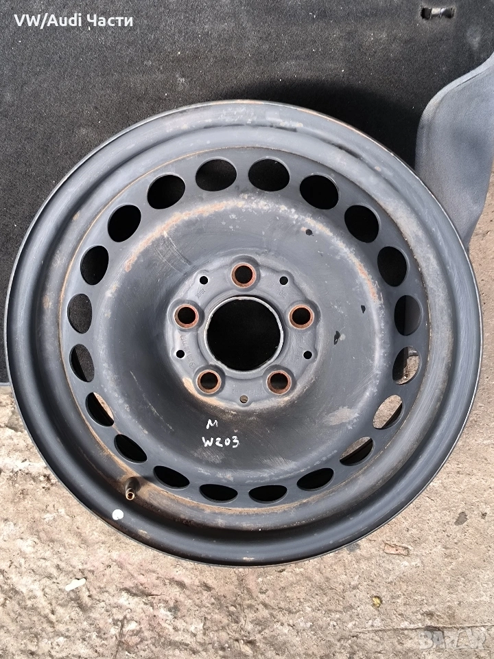 Оригинална желязна джанта 5x112 R15 за Мерцедес Mercedes Benz , снимка 1