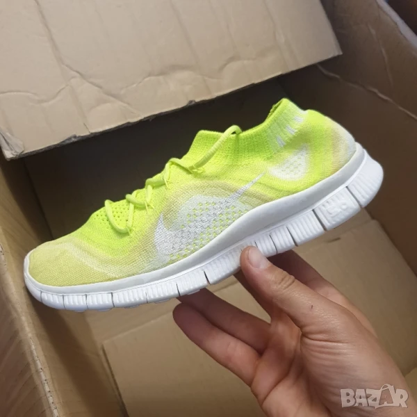 маратонки Nike Free Flyknit+ Volt Electric номер 40 ,5, снимка 1