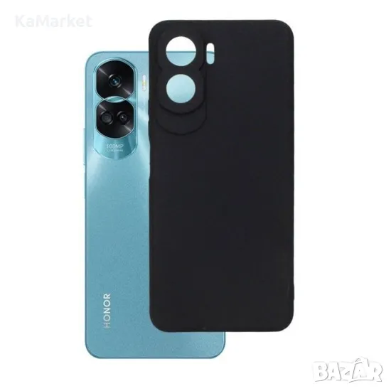 Силиконов кейс iPaky матиран, За Honor 90 Lite 5G, Черен, снимка 1