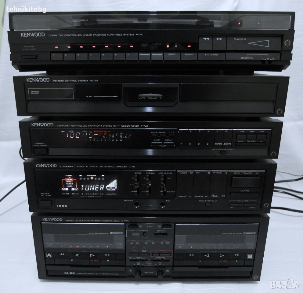 ⭐⭐⭐ KENWOOD ROXY CD-9 ⭐⭐⭐ Рядко срещана компонентна ретро система с ракла, снимка 1
