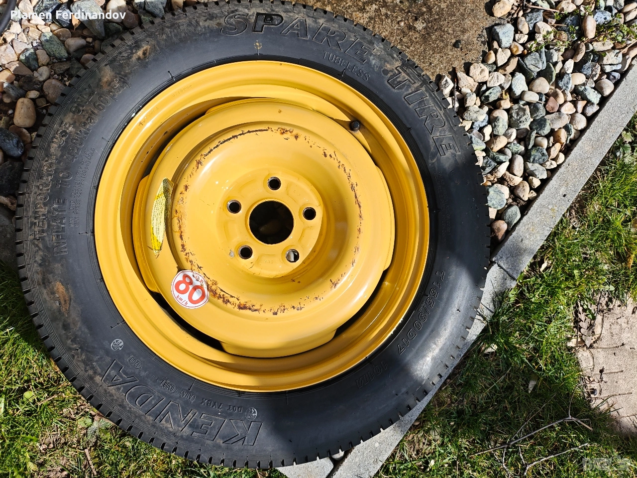 155/90/17 резервна гума тип патерица за Honda CRV, снимка 1