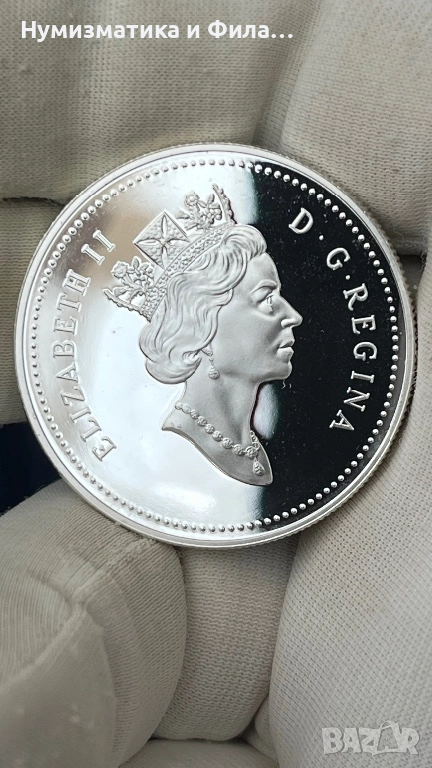 Сребърна монета Канада 1 долар  1993 Купата Стенли, снимка 1