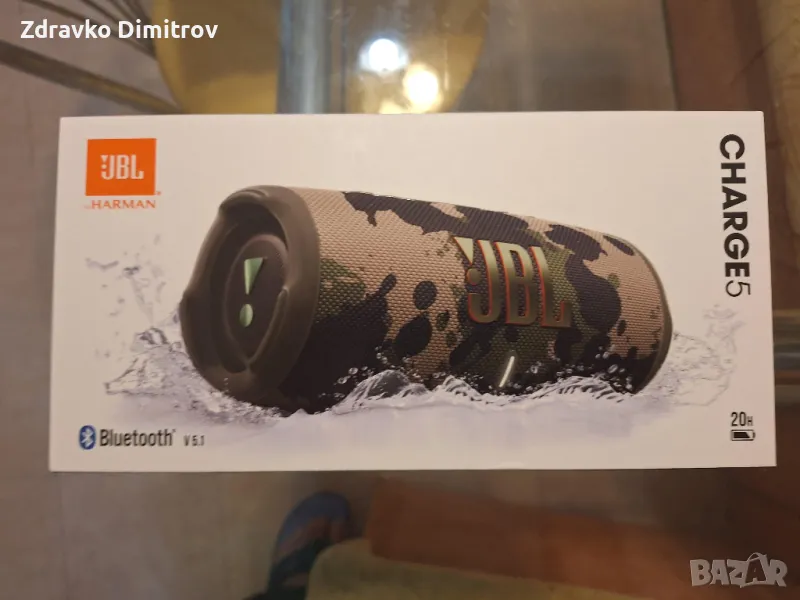 Нова преносима колона JBL Charge 5/камуфлаж/ в гаранция-неразпечатана, снимка 1