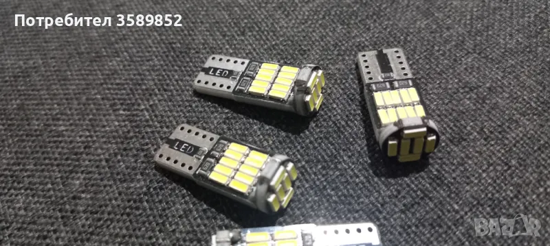 LED Лед Диодни Крушки За Габарит, Т10 W5W, 8 SMD, 12V, Canbus - Error free , Без грешки, снимка 1