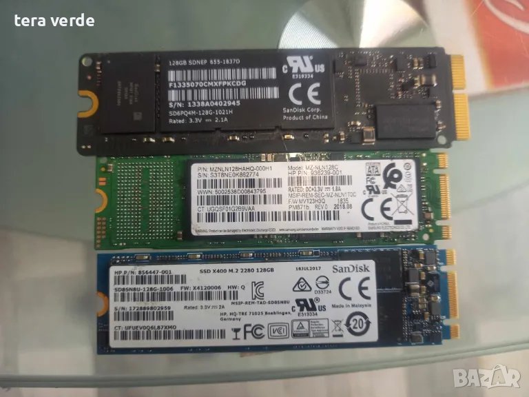 SSD-та 128GB M2 2280 + 128GB M2 за Macbook, снимка 1