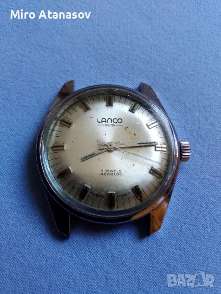Мъжки часовник LANCO 17JEWELS SWISS, снимка 1