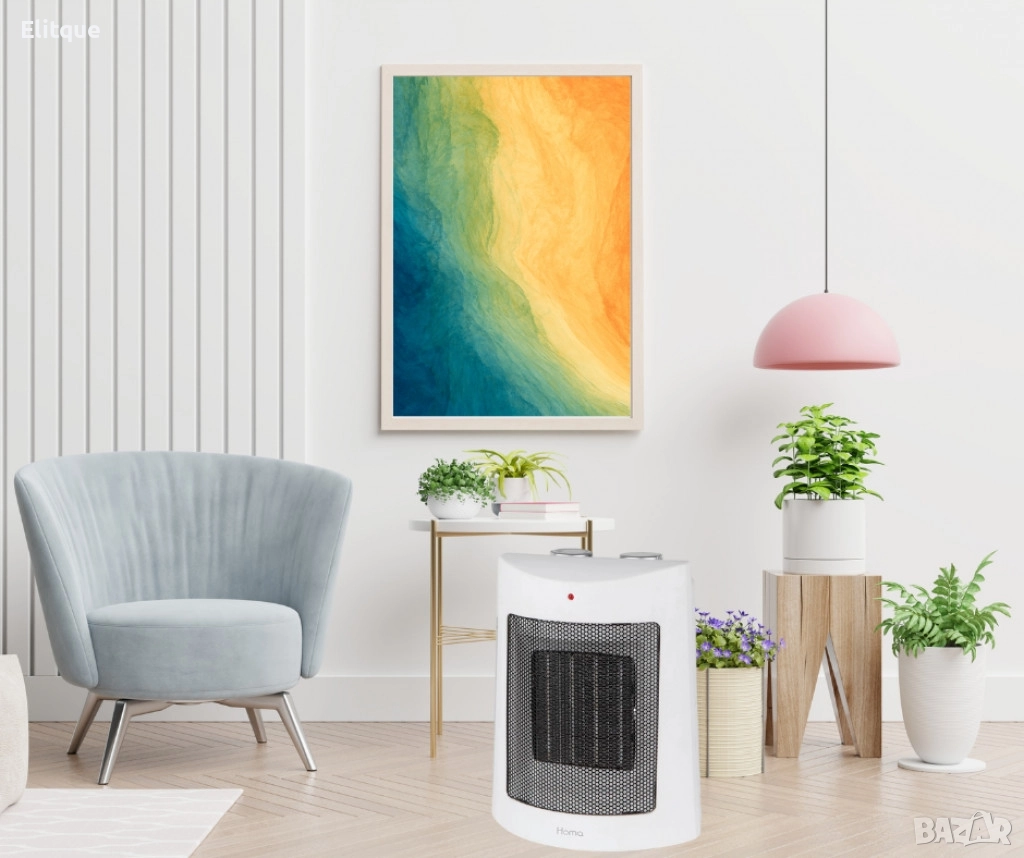 Керамична печка с мощност 1800W, за ефективно и безопасно отопление за вашия дом, снимка 1