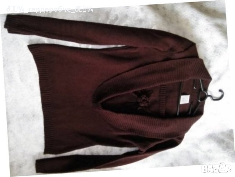👠Дамски чисто нов много топъл и стилен пуловер с гръцка яка в цвят "шоколад", М,Л,ХЛ☃️👠☃️, снимка 1