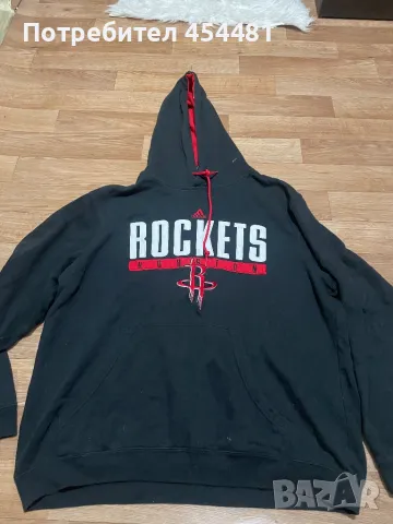 Adidas Huston Rockets mens hoodie , снимка 1 - Спортни дрехи, екипи - 48773868